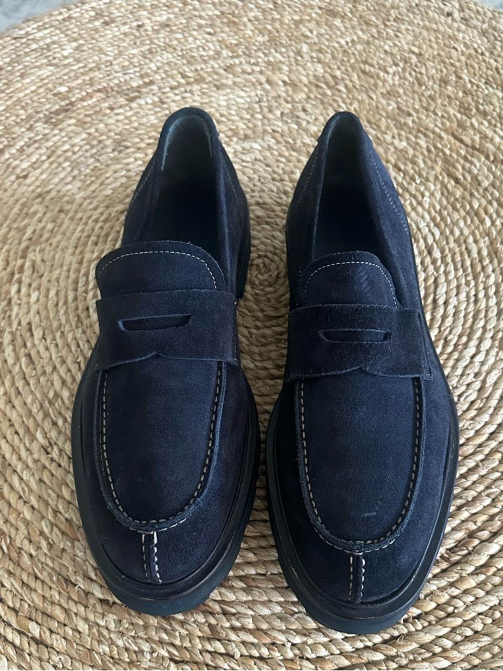Good Man Brand Lexington loafers in navy suede Size 10.5